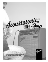 Fender Acoustasonic-SFX - Owners Manual